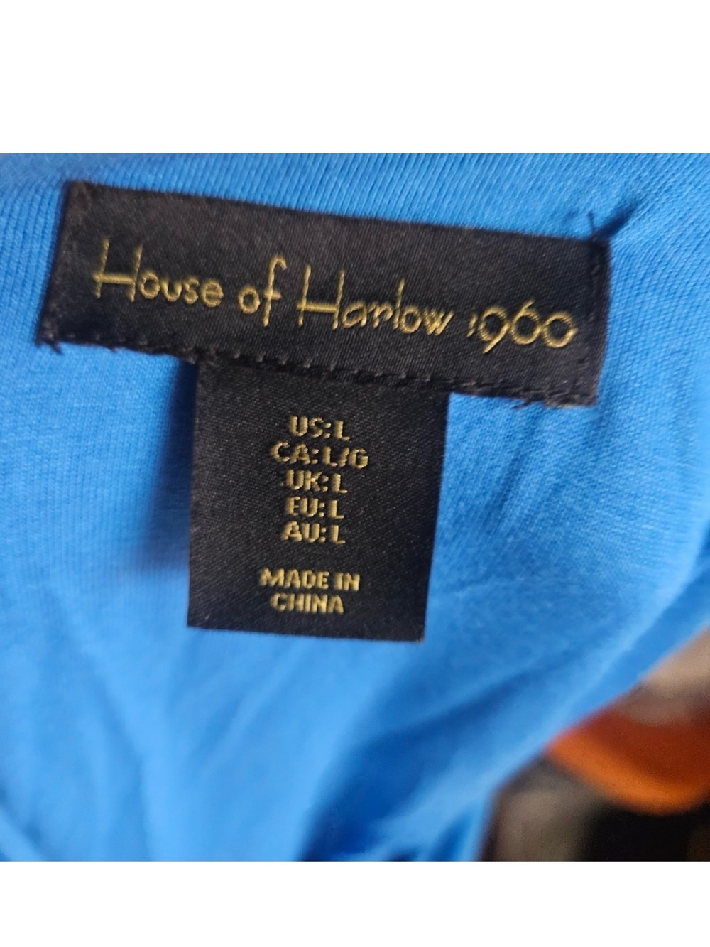 NWT House of Harlow 1960 Royal Blue Ruched Sleeveless Midi Dress L - Picture 12 of 14
